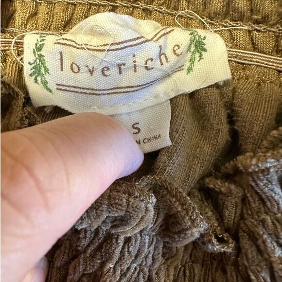 LoveRiche Tan Velvet Mini Dress Size S - Picture 4 of 8